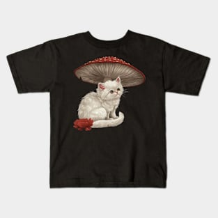 Cottagecore Aesthetic Cat Sunshine Kids T-Shirt